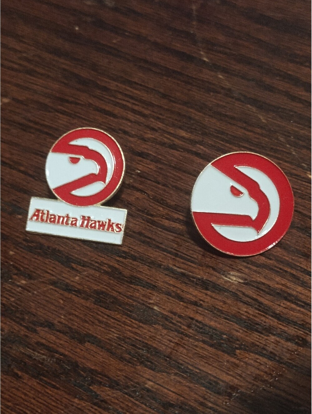 VINTAGE NBA ATLANTA HAWKS Hat pin with PAC-MAN LOGO